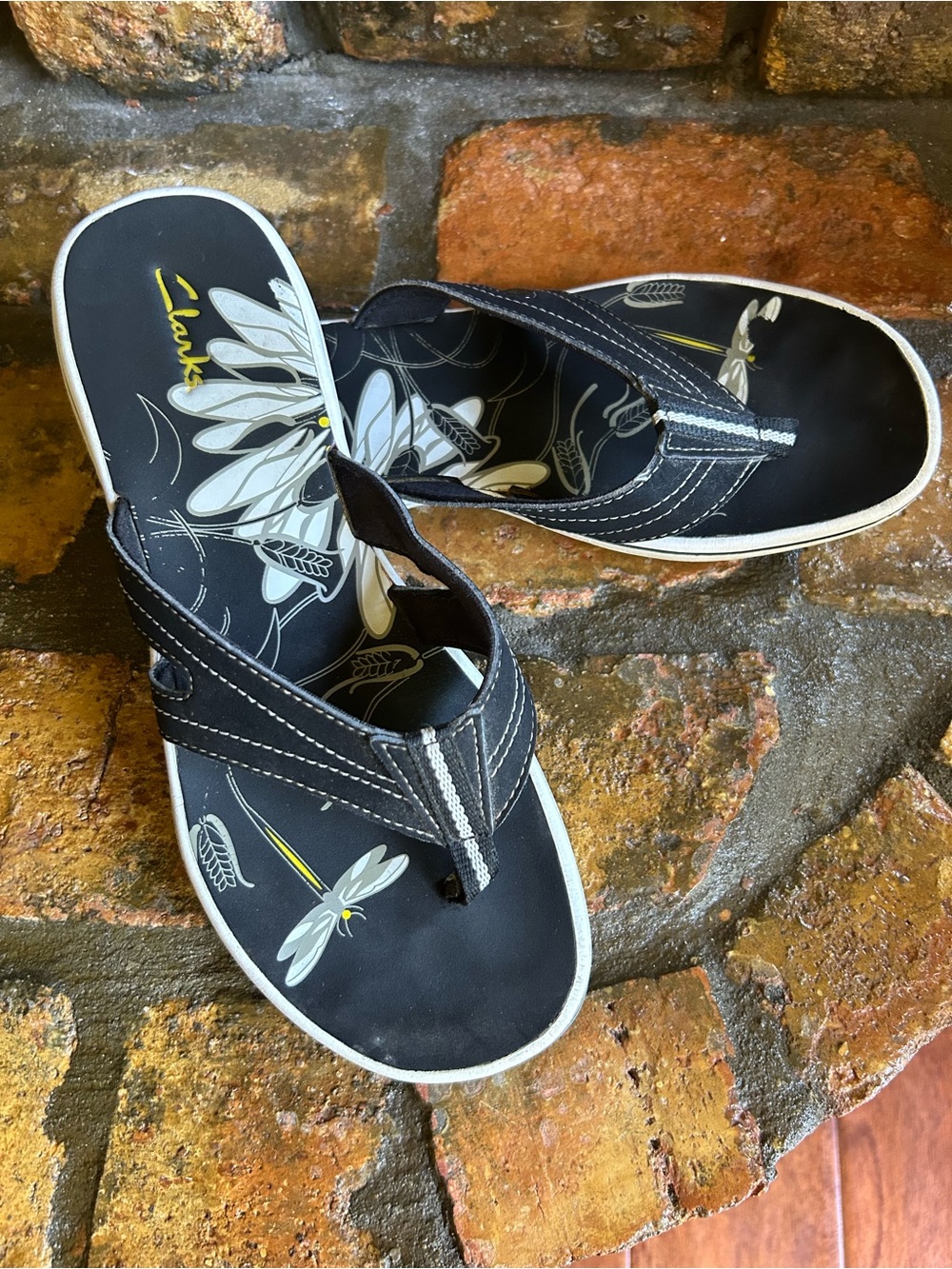 Clarks sandals.